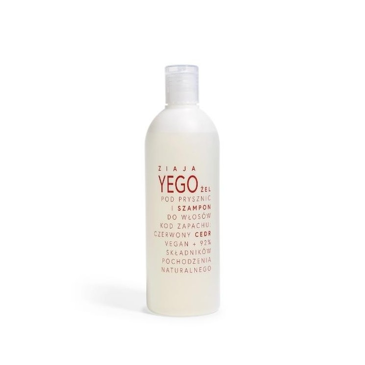 Ziaja Yego Żel pod prysznic i Szampon do włosów Czerwony Cedr 400 ml