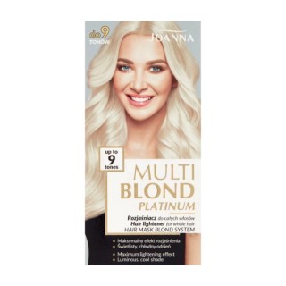 Joanna Multi Blond Platinum Rozjaśniacz do całych włosów do 9 tonów Joanna Multi Blond Platinum Rozjaśniacz do całych włosów do 9 tonów