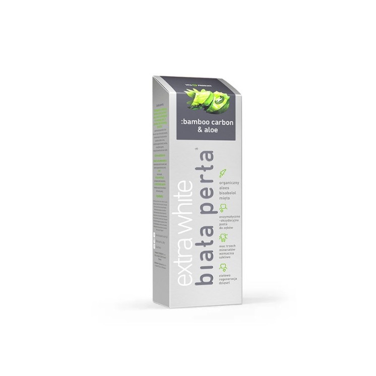 Biała Perła Extra White Toothpaste Bamboo Carbon & Aloe 75 ml