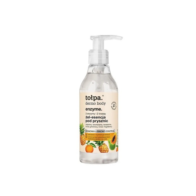 Tołpa Dermo Body Enzyme. Shower gel-essence 3 enzymes and 2 acids 195 ml