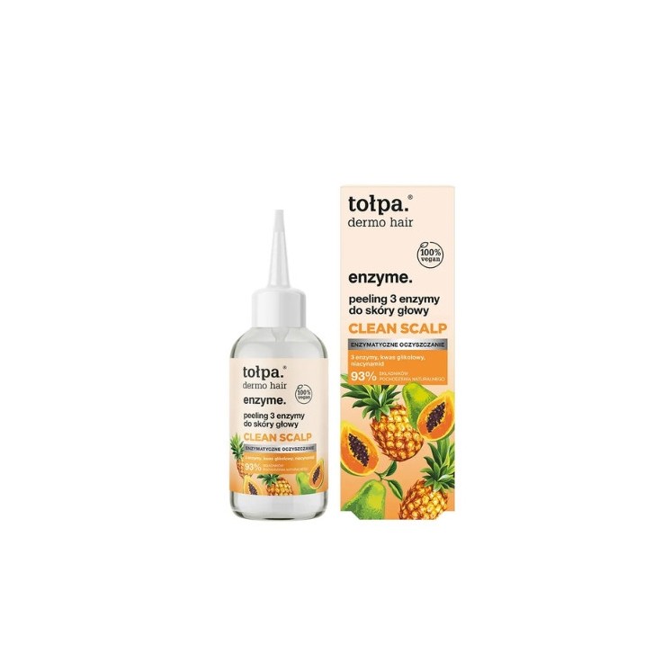 Tołpa Dermo Hair Enzyme. Peeling 3 enzymy do skóry głowy CLEAN SCALP 100 ml