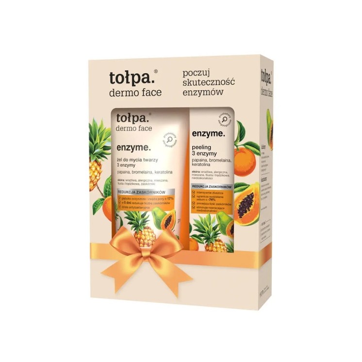 Tołpa Na Gift Face wash gel 3 enzymes 150 ml + Peeling 3 enzymes 40 ml