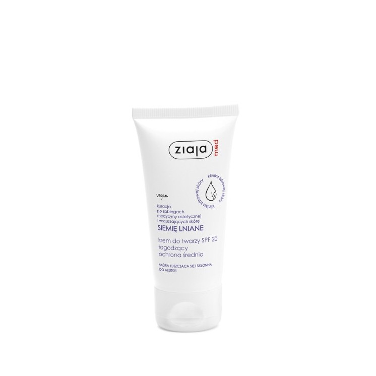 Ziaja Med Flaxseed Soothing face cream SPF20 medium protection 50 ml