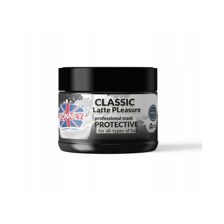 Ronney Classic Latte Pleasure ochronna Maska do każdego rodzaju włosów 300 ml