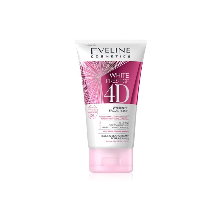 Eveline White Prestige 4D wybielający Peeling do twarzy 150 ml