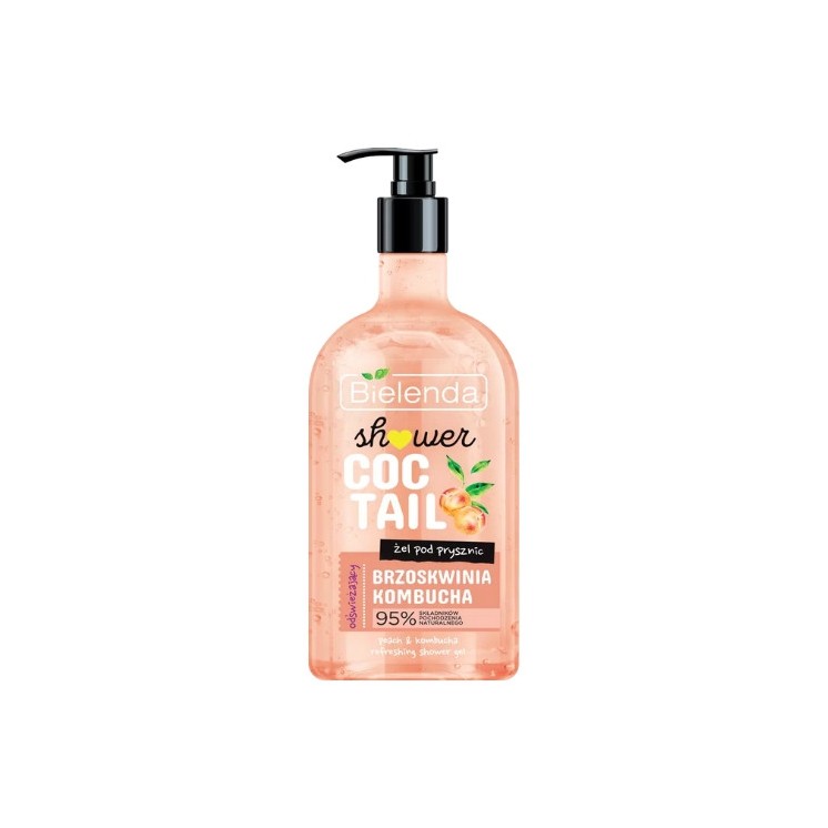 Bielenda Body Coctail Żel pod prysznic Brzoskwinia + Kombucha 400 ml