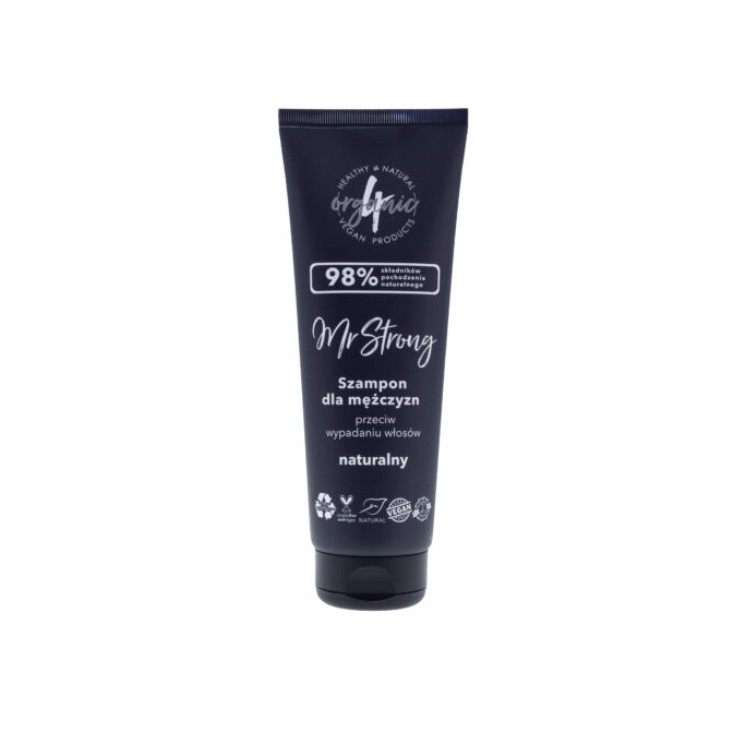 4Organic Mr Strong natural shampoo against hair loss for men Patchouli and Sandalwood 250 ml