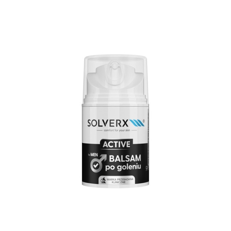 Solverx for Men Active Balsam po goleniu dla mężczyzn energetyzujący 50 ml