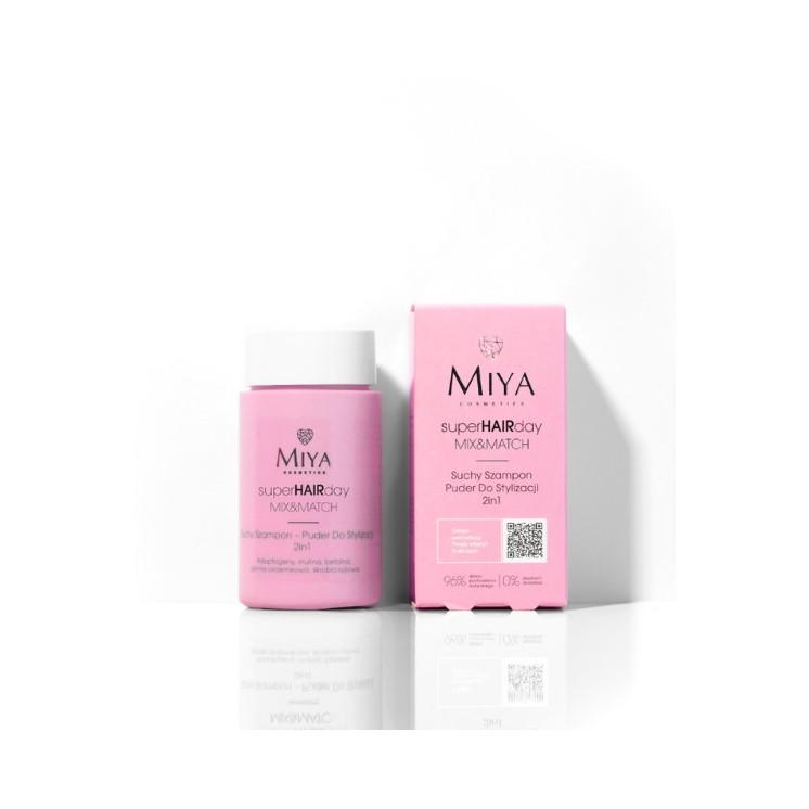Miya Cosmetics superHAIRday suchy Szampon-puder do stylizacji włosów 2in1 10 g