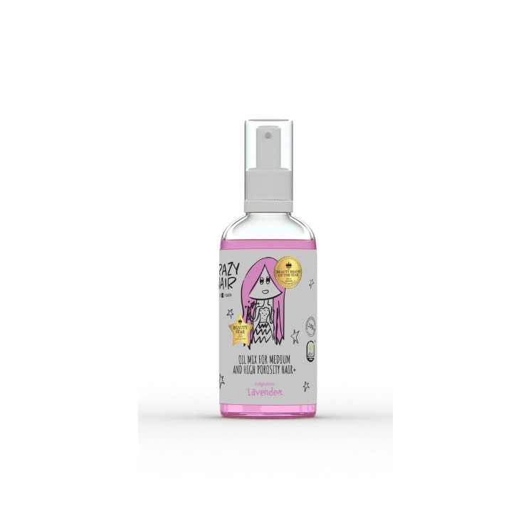 HiSkin Crazy Hair Olejowy Mix do włosów średnio i wysokoporowatych o zapachu Lawendy 30 ml