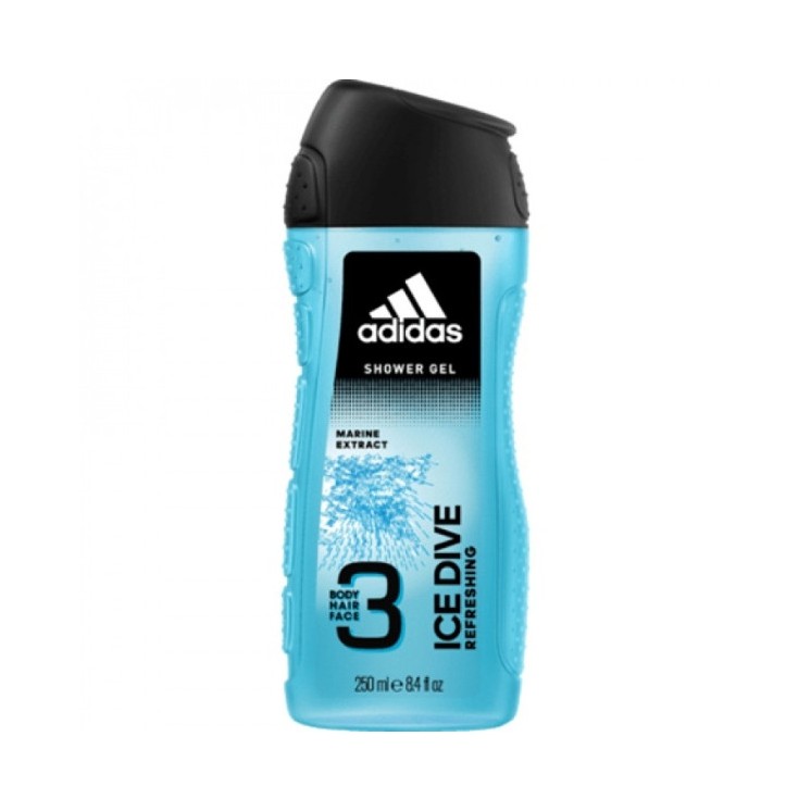 Adidas Shower gel for men 3in1 Ice Dive 250 ml