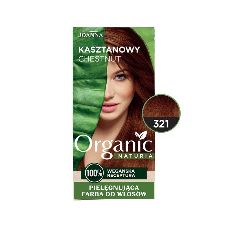 Joanna Naturia Organic Vegan Farba do włosów /321/ Kasztanowy