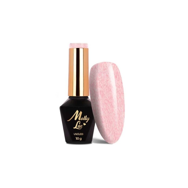 MollyLac /714/ Lakier hybrydowy z efektem sweterka Orange 10 g