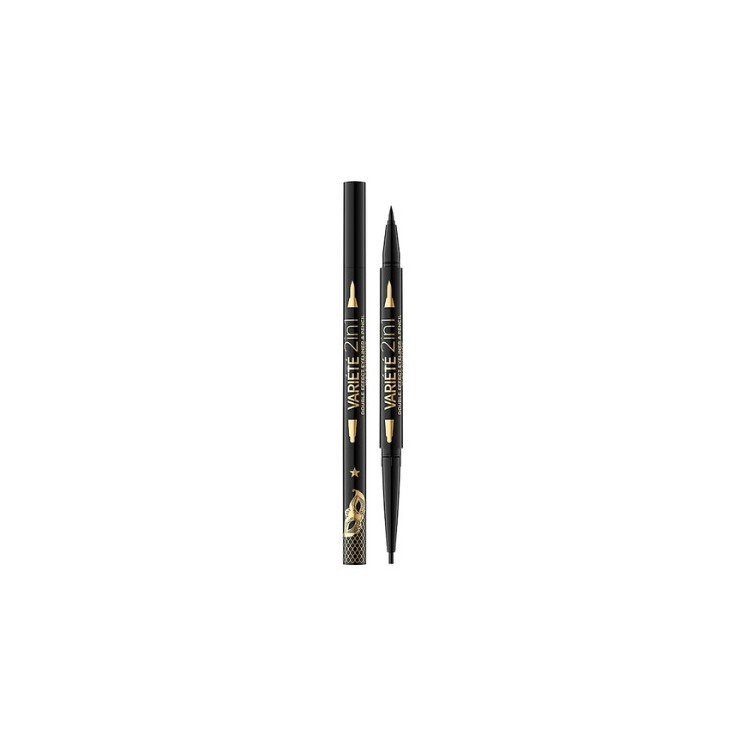 Eveline Variete 2w1 Eyeliner i kredka do oczu /Czarny/
