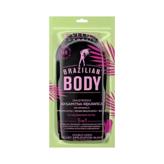 Eveline Brazilian Body velvet double-sided Glove for applying body products 1 piece