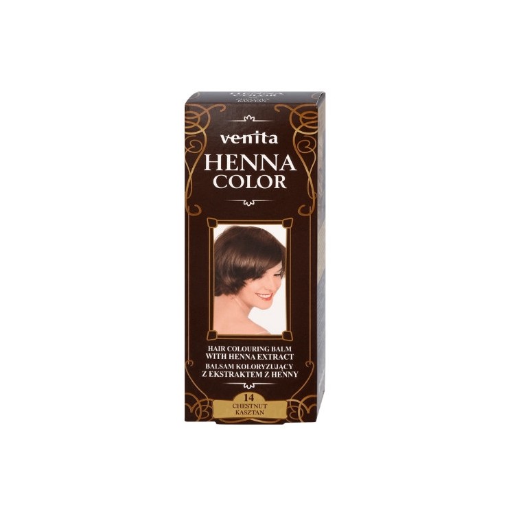 Venita Henna Color Balsam koloryzujący z ekstraktem z henny /14/ Kasztan 75 ml