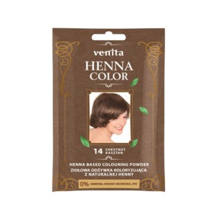 Venita Henna Color ziołowa Odżywka koloryzująca z naturalnej henny /14/ Kasztan 25 g Venita Henna Color ziołowa Odżywka koloryzująca z naturalnej henny /14/ Kasztan 25 g