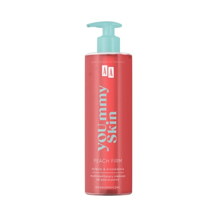 AA Yoummy Skin Peach Firm multinawilżający olejkowy Żel pod prysznic 400 ml