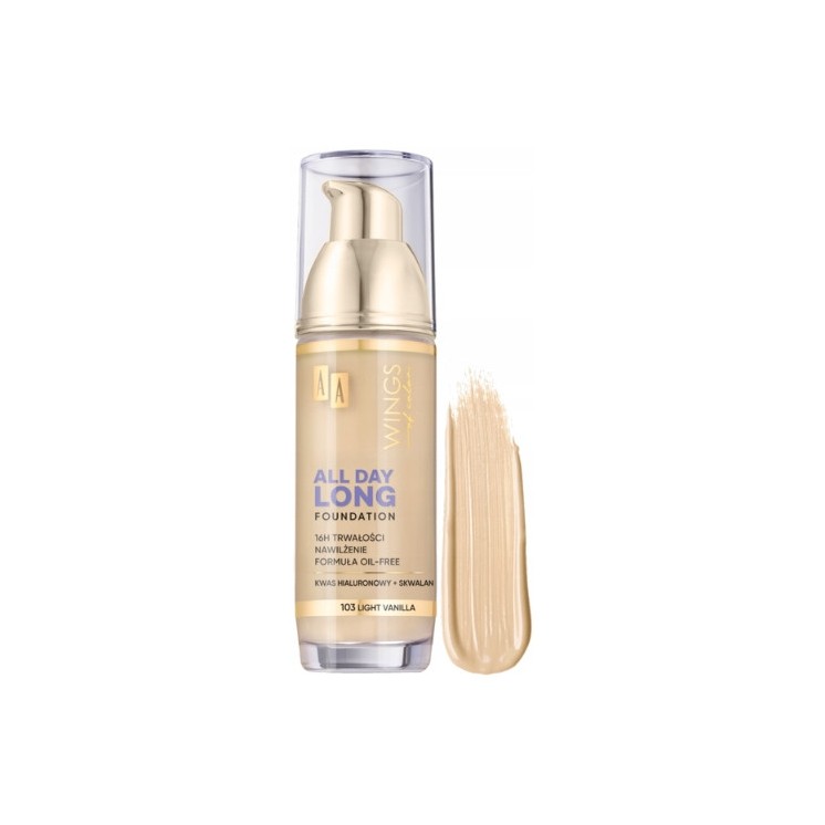 AA Wings Of Color All Day Long Podkład do twarzy /103/ Light Vanilla 35 ml