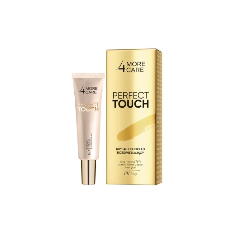 More 4 Care Perfect Touch kryjący Podkład do twarzy rozświetlający /101/ Ivory 30 ml
