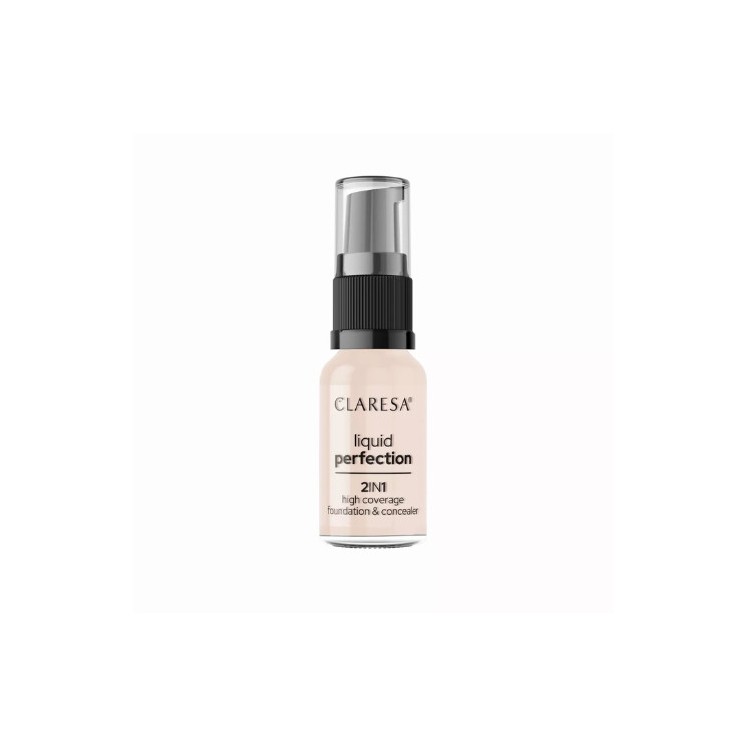 Claresa Liquid Perfection 2in1 Korektor - Podkład /101/ Light 18 g