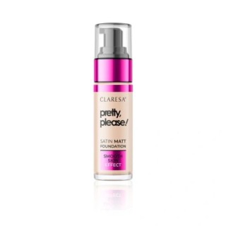 Claresa Pretty, Please! Podkład do twarzy o satynowo - matowym wykończeniu /03/ Light-medium 33 g