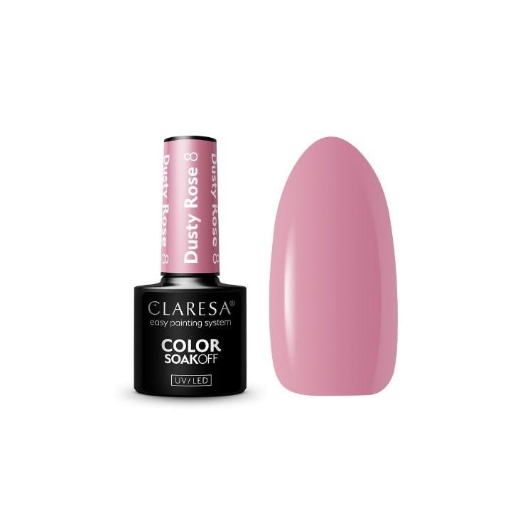 Claresa Dusty Rose Hybrid nail polish /8/ 5 g