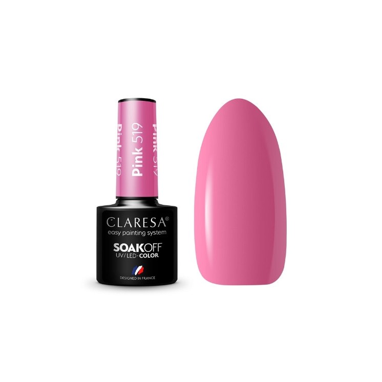 Claresa Pink Hybrid nail polish /519/ 5 g