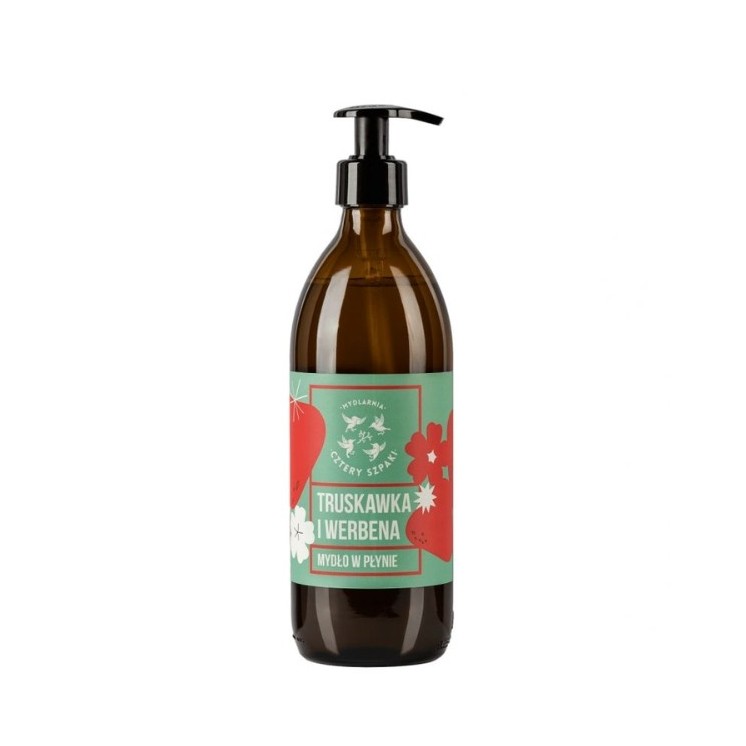 Mydlarnia Cztery Szpaki Liquid soap Strawberry and Verbena 500 ml