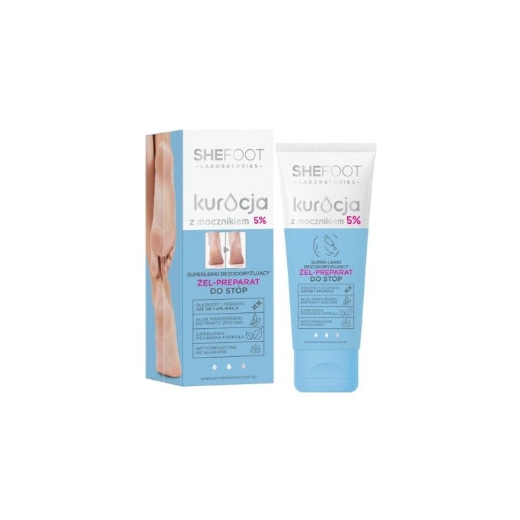 SheFoot Superlight Deodorizing Gel - Foot preparation with Urea 5 % 75 ml