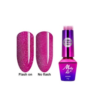 MollyLac /601/ Duo Flashing Lights Lakier Hybrydowy Rose of Dreams 5 ml