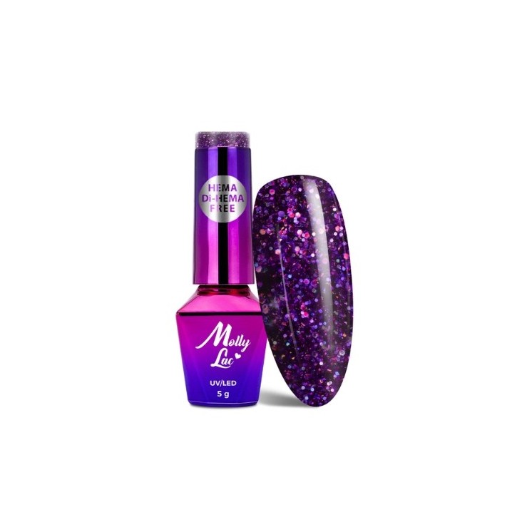 MollyLac /636/ Spotlight Tinkleberry Hybrid Nail Polish 5 ml