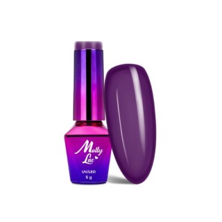 MollyLac /213/ Obsession Lakier Hybrydowy Naughty Purple 5 ml