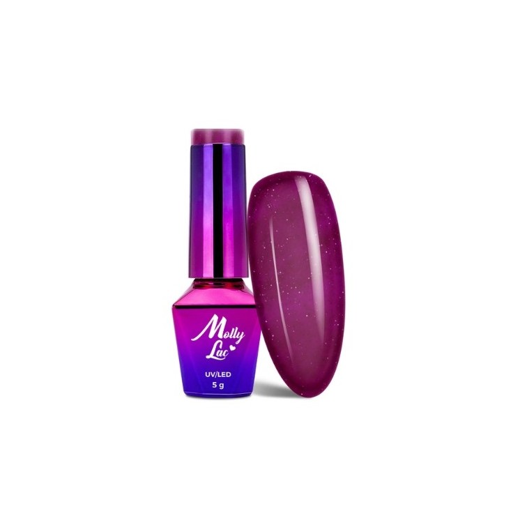 MollyLac /191/ Hearts & Kisses Lakier Hybrydowy A Kiss in Paris 5 ml