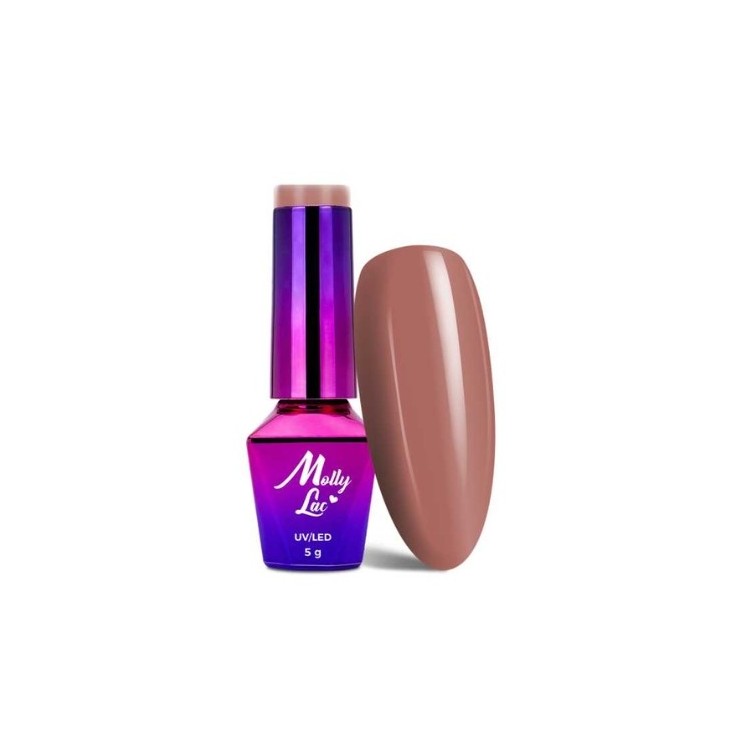 MollyLac /60/ Delicate Woman Hybrid Nail Polish My Morning Hot Cacao 5 ml