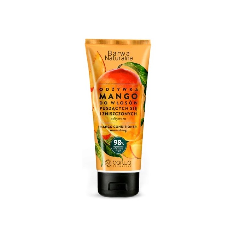 Barwa Naturalna Conditioner for frizzy and damaged hair Mango in a 200 ml tube