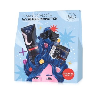 OnlyBio Hair of the day Zestaw do włosow wysokoporowatych: Odżywka + Maska + Scrunchie Gratis OnlyBio Hair of the day Zestaw do włosow wysokoporowatych: Odżywka + Maska + Scrunchie Gratis