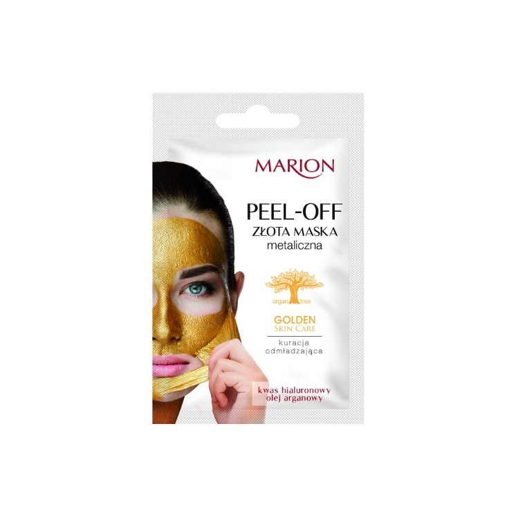 Marion Golden Skin Care Złota Maska Peel-off do twarzy Kuracja odmładzająca 6 g