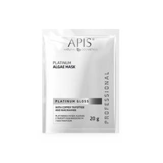 Apis Platinum Gloss Platynowa Maska algowa z tripeptydem miedziowym i niacynamidem 20 g