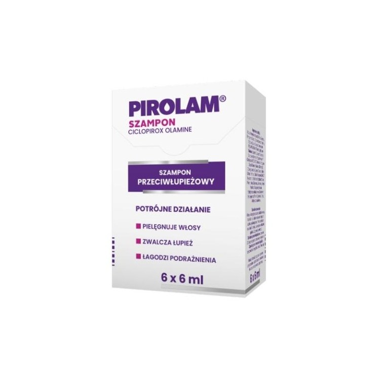 Pirolam Szampon przeciwłupieżowy w saszetkach 6 x 6 ml
