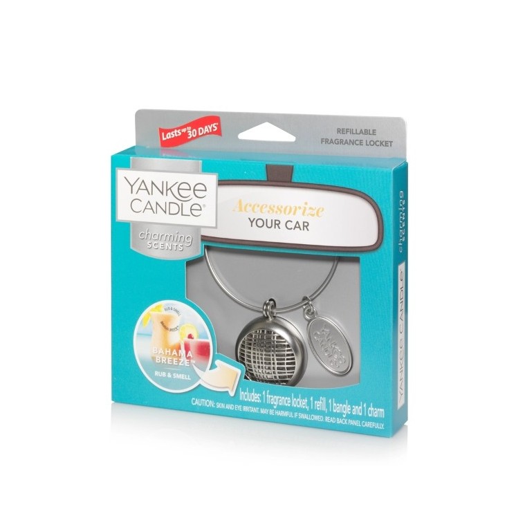 Yankee Candle Car Zapach do samochodu Charming Scents Zestaw z uzupełniaczem Bahama Breeze 1 sztuka