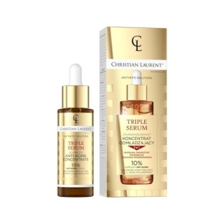 Eveline Christian Laurent Triple Serum Zaawansowany Koncentrat odmładzający 3w1 30 ml Eveline Christian Laurent Triple Serum Zaawansowany Koncentrat odmładzający 3w1 30 ml