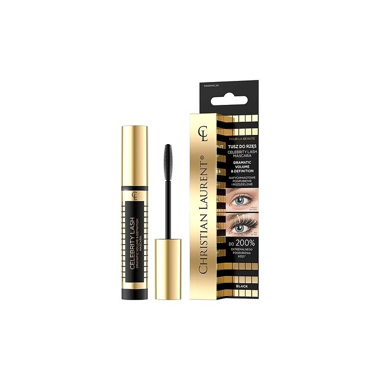 Eveline Christian Laurent Celebrity Lash Tusz do rzęs Pogrubienie i Rozdzielenie 7 ml Eveline Christian Laurent Celebrity Lash Tusz do rzęs Pogrubienie i Rozdzielenie 7 ml