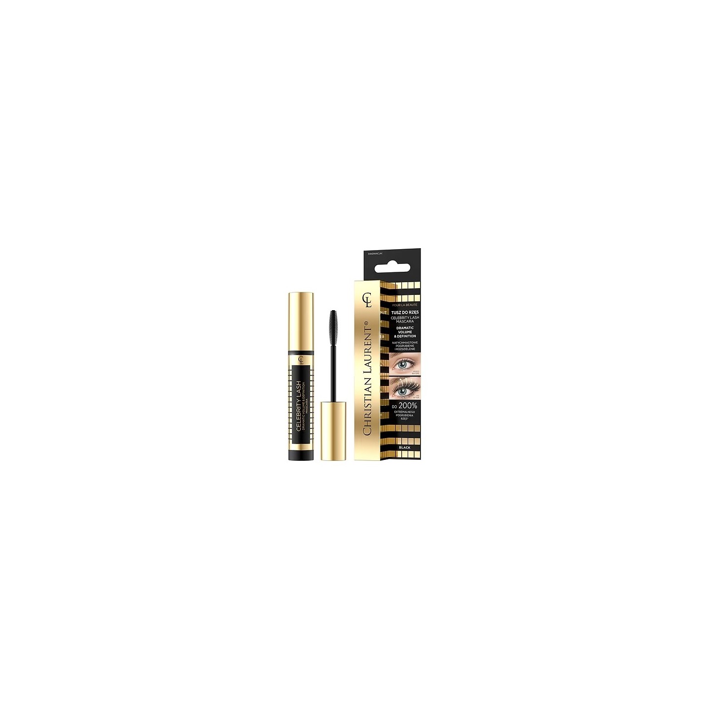 Eveline Christian Laurent Celebrity Lash Tusz do rzęs Pogrubienie i Rozdzielenie 7 ml Eveline Christian Laurent Celebrity Lash Tusz do rzęs Pogrubienie i Rozdzielenie 7 ml