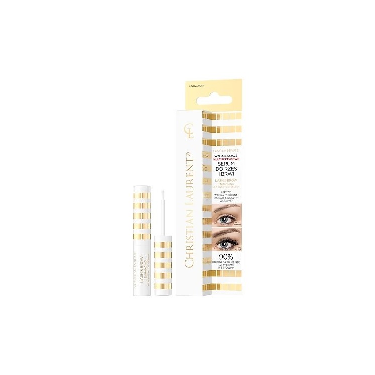Eveline Christian Laurent Wzmacniające multipeptydowe Serum do brwi i rzęs 4 ml Eveline Christian Laurent Wzmacniające multipeptydowe Serum do brwi i rzęs 4 ml