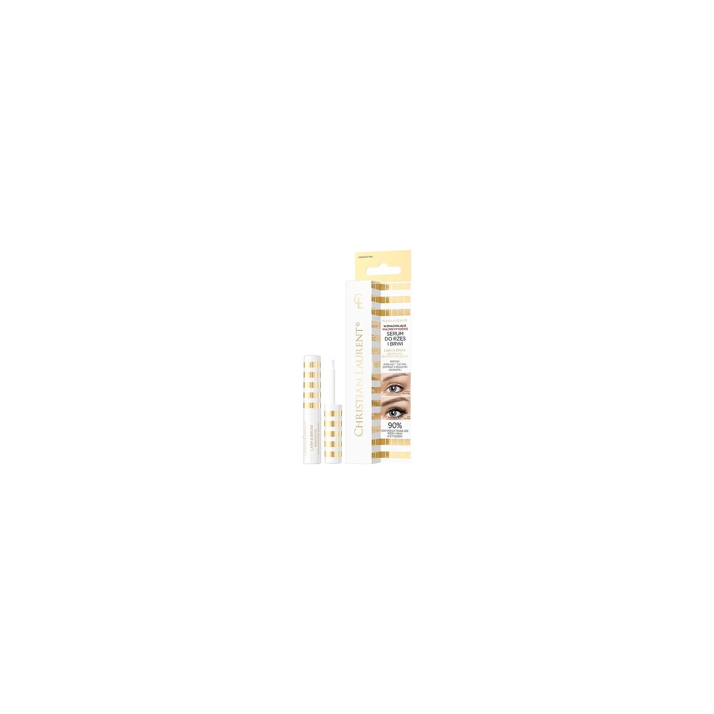 Eveline Christian Laurent Wzmacniające multipeptydowe Serum do brwi i rzęs 4 ml Eveline Christian Laurent Wzmacniające multipeptydowe Serum do brwi i rzęs 4 ml