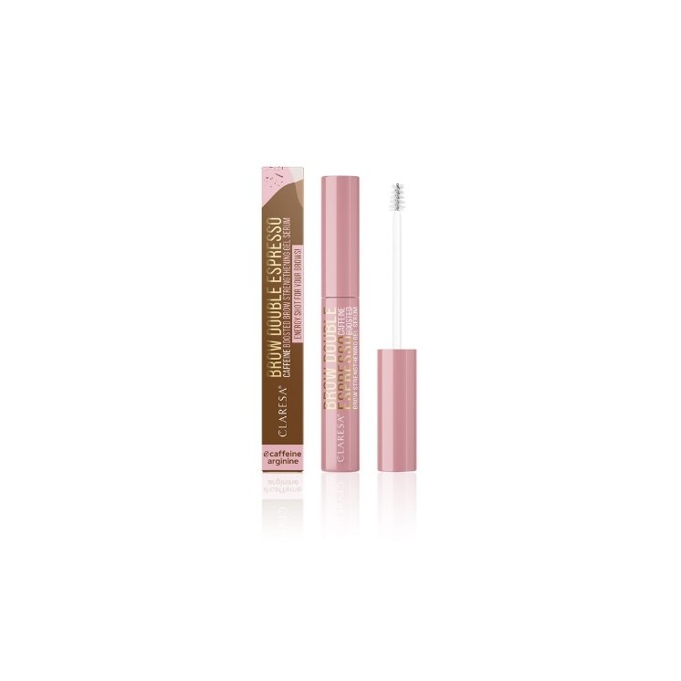 Claresa Brow Double Espresso Wzmacniające żelowe Serum do brwi 6 g 