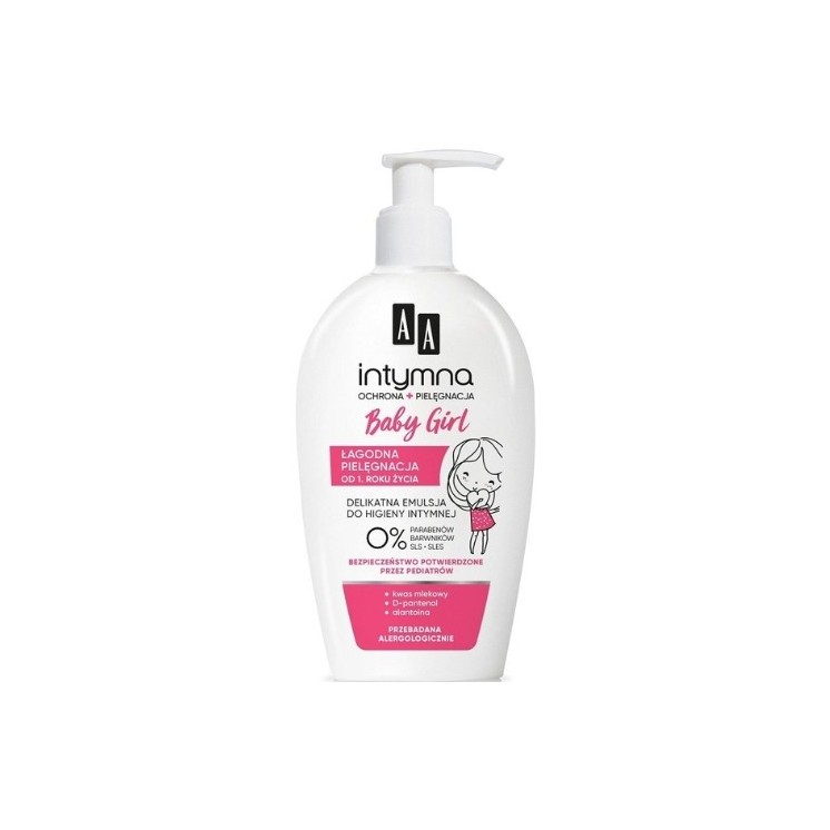 AA Intymna Baby Girl delikatna Emulsja do higieny intymnej od 1. roku życia 300 ml 