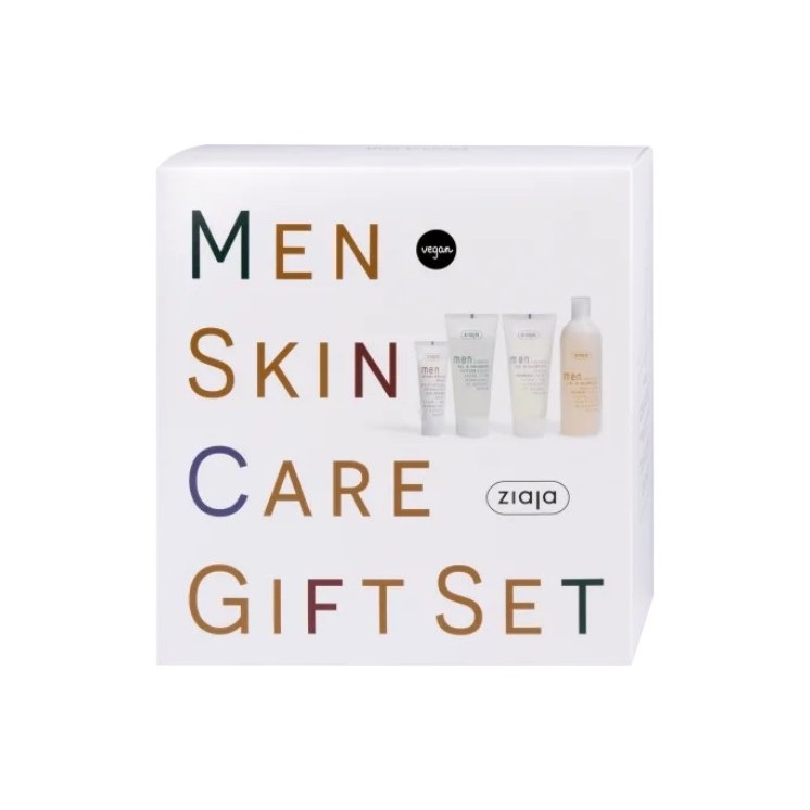 Ziaja Men Skin Care Gift Set 2x Shower gel 300 ml + Shower gel 400 ml + Aftershave balm 80 ml