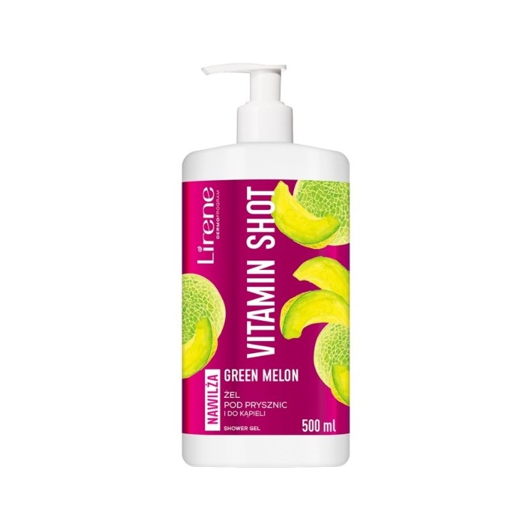 Lirene Vitamin Shot Żel pod prysznic i do kąpieli Green Melon 500 ml